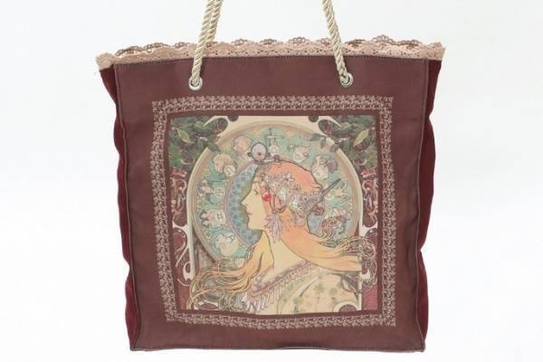 アルフォンス・ミュシャ「夢想」「黄道十二宮」のワンピース＆トートバッグ、アクシーズファムから