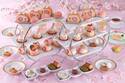 ホテルオークラ東京ベイの桜アフタヌーンティー、桜色クリームのマリトッツォやロールケーキ