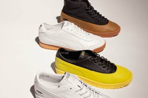 プーマ×メゾン キツネ初コラボ、“キツネ”刺繍の白スニーカー「ローマ」やミリタリージャケット