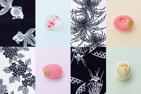 とらや 東京ミッドタウン店で“浴衣と四季”に着目した企画展、竹や花をモチーフにした限定生菓子も