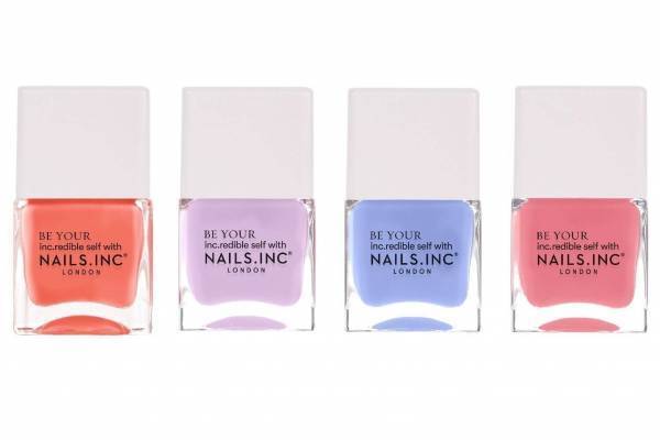 ネイルズ インク21年夏“キャンディーカラー”ネイル、甘さ控えめストロベリーピンク＆ペールブルー