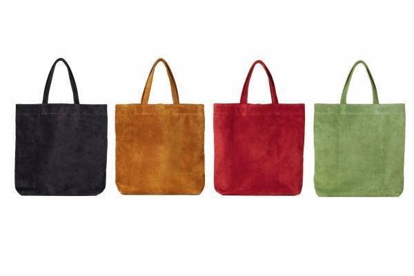 土屋鞄製造所“折り畳める”レザーエコトートバッグに新色、軽くて水に強い国産ピッグスエードを使用