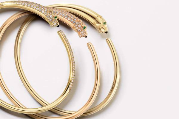 「パンテール ドゥ カルティエ」新作ジュエリー、スリムな“豹”バングル＆ネックレス