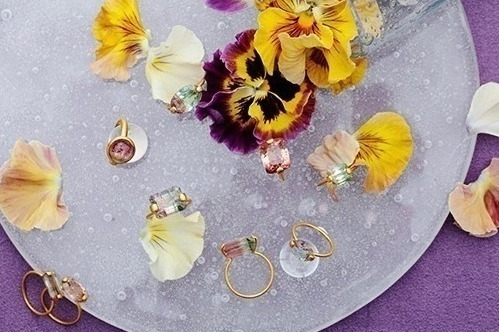 カラフル天然石ジュエリーの「ウパラ」“スイカのような”バイカラートルマリンのリング