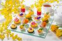 コンラッド東京“イエロー＆花”テーマのアフタヌーンティー、フラワー入りパンナコッタなど