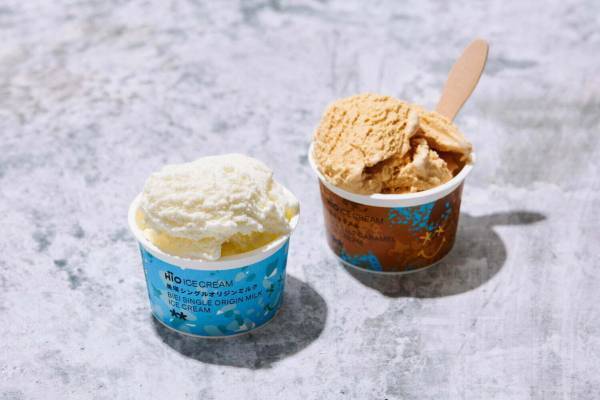 クラフトアイス「ヒオ アイスクリーム」塩キャラメル＆ミルクのカップアイス、関東のローソンで