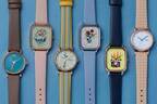 チックタック×ポーリー・ファーンの腕時計 - フェイスとベルトを自由に付け替え、手元にアートな彩りを