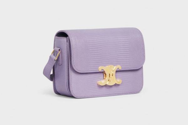 セリーヌのアイコン「トリオンフ」に新作ライラック×リザード素材のバッグ、名古屋松坂屋限定で