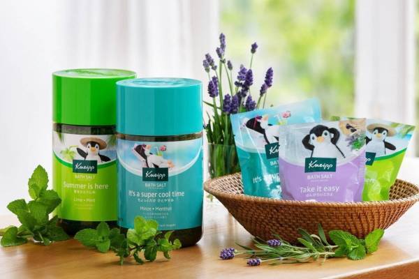 クナイプ バスソルト“爽快ミント”シリーズ、“ハーブの女王”ラベンダーミントの香り新登場