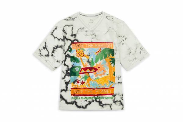 ステラ マッカートニー“アマゾンに生息する動物”描いたマーブルカラーTシャツ&スウェット