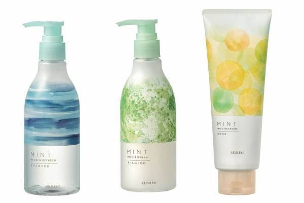 アリミノ「ミント」のヘアケア、ユズ＆グリーンティー香る突き抜ける爽快感シャンプーなど