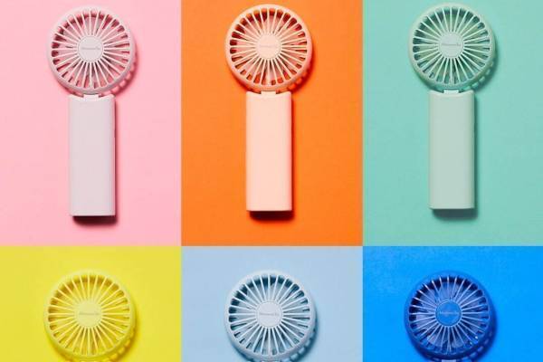 アフタヌーンティー・リビング「ハンディファン」が3WAYに進化、ピオニーピンクやパウダーブルー