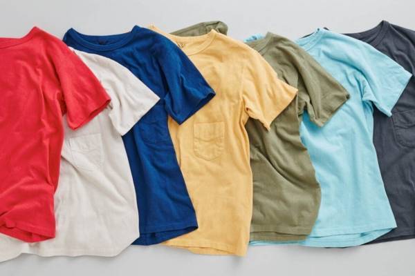 フィルメランジェ“花の咲く”植物で染めた「ボタニカルダイ」Tシャツ、ハイビスカスやマリーゴールド色