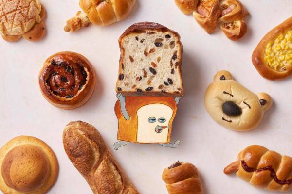 ホテル コエ ベーカリー×絵本「パンどろぼう」“レーズンたっぷり”ぶどうパン＆しろくまパン