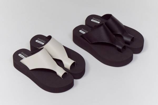 スナイデル“トングアッパー”の厚底サンダル、ハワイ発ローカルズとコラボ