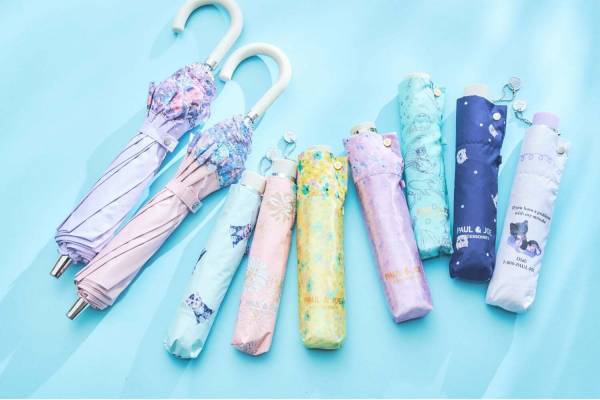 ポール ＆ ジョー アクセソワの新作傘 - “ネコ×宇宙”柄や小花模様のフリル付きパラソルなど