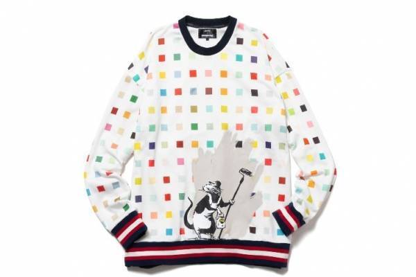 glamb × バンクシー、ハートやネズミのグラフィック入りライダース＆チェックシャツなど