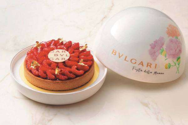 ブルガリ イル・リストランテ ルカ・ファンティン、ラズベリー×バニラクリームの母の日限定タルト
