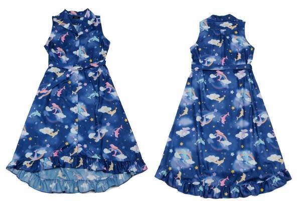 ミルク新作「ドルフィン」柄ワンピース、オーロラのように輝く貝殻バッグ＆イルカ型ヘアピンも