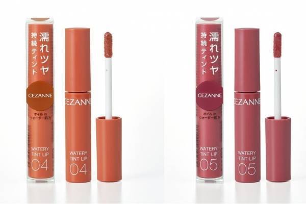 セザンヌ“濡れツヤティント”に新色、おしゃれテラコッタのキャメルオレンジ＆色っぽプラムレッド