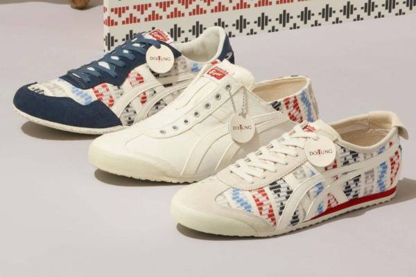 オニツカタイガー“タイの手織りテキスタイル”を採用したスニーカー、ドイトンとコラボ