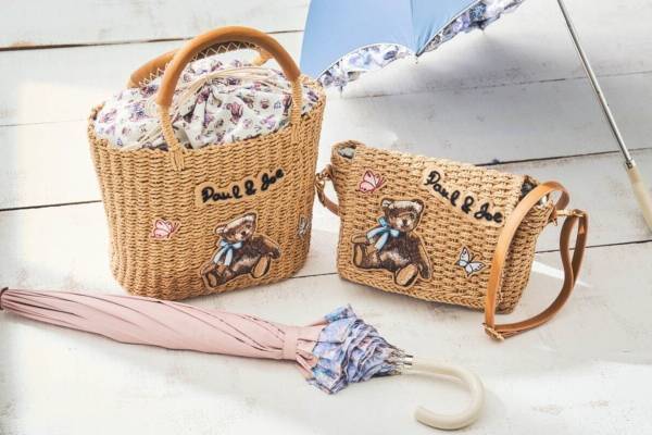 ポール & ジョー アクセソワ新作“テディベア”カゴバッグ、猫のヌネット柄シアーソックスも