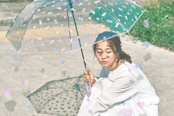 Wpc.の“ハート柄＆フラワーモチーフ”新作ビニール傘、地面に落ちる影もキュートに