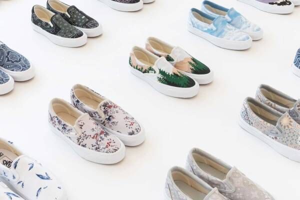 Kith Vans Vaultのスリッポンスニーカー 花柄や空モチーフなど10種のオリジナル柄で 21年5月24日 ウーマンエキサイト 1 2