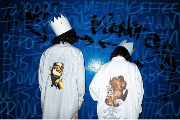 ダイエットブッチャー×アーティスト「OLI」“ワープ”させたグラフィックのシャツ&スウェット