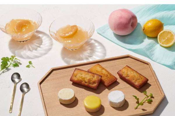 “にっぽんの洋菓子”ひびかから夏の四季菓子、白桃のジュレや「ポルボロン」の夏限定フレーバー