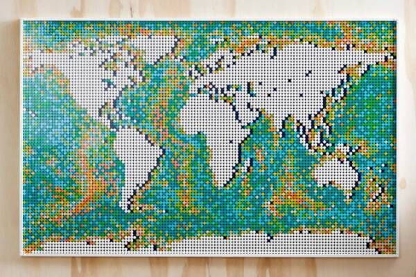 “レゴ史上最大のパーツ数”「レゴ ワールドマップ」、自分好みにカスタマイズできる世界地図