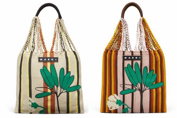 マルニ限定ショップ「マルニ マーケット」渋谷パルコで、大胆花柄入り「ハンモックバッグ」など