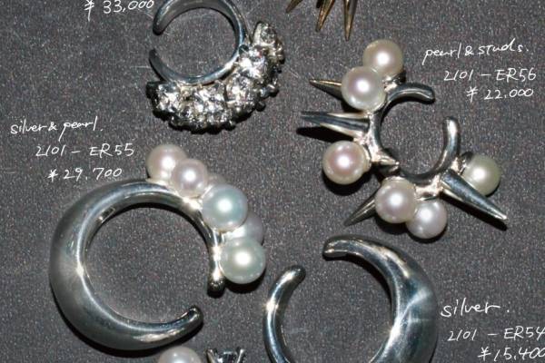 イー・エムの新作イヤージュエリー、パール×スタッズを並べたイヤーカフやジルコニアの装飾