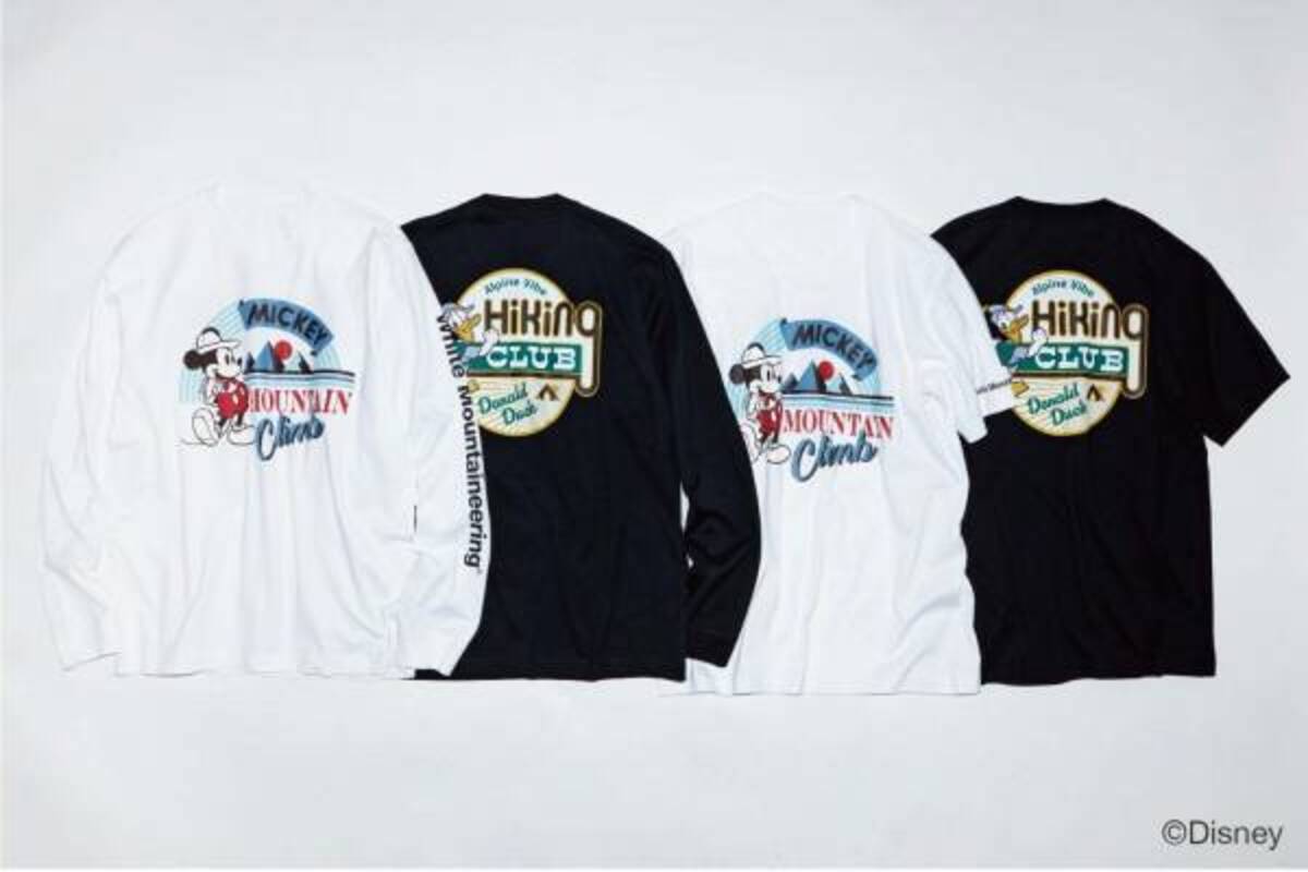ホワイトマウンテニアリング×ディズニー、“山登り”ミッキーやドナルド 