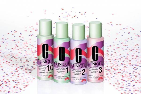 クリニーク人気ふき取り化粧水「クラリファイング ローション」にポップな限定デザイン