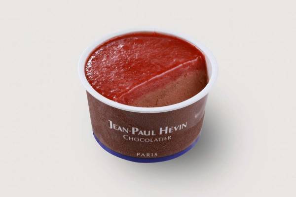 ジャン＝ポール・エヴァン新作アイス、キャラメルチョコ×苺の2層チョコアイス