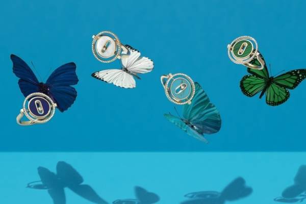 “ダイヤモンドが動く”カラーストーンのお守りリングやブレスレット、仏ジュエリーメシカから