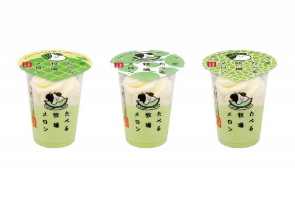ファミリーマートの新作アイス「たべる牧場メロン」ジューシーメロン×濃厚ミルクの2層仕立て