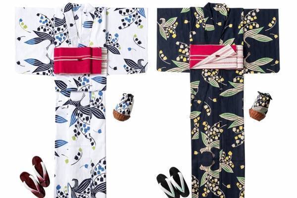 ミュベールの“即完”「すずらん柄浴衣」に新色ホワイト、巾着バッグ＆扇子も新登場