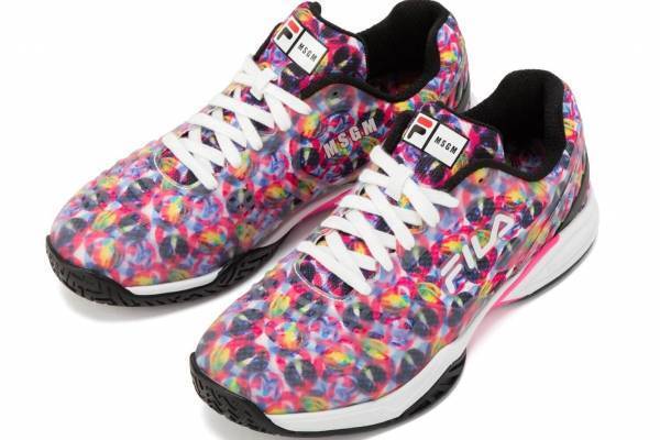 フィラ×MSGM“タイダイ柄”シューズ、Wネーム配したアッパー&テニスプレイに向けた高機能ソールで