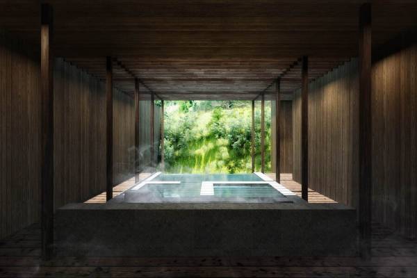 “温泉と食と本”のリトリート施設「湯河原惣湯 Books and Retreat」神奈川・万葉公園に