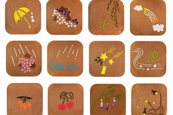 松屋銀座&浅草の夏和菓子、“あじさい・七夕”のカラフル和スイーツ&“京うちわ”型饅頭など