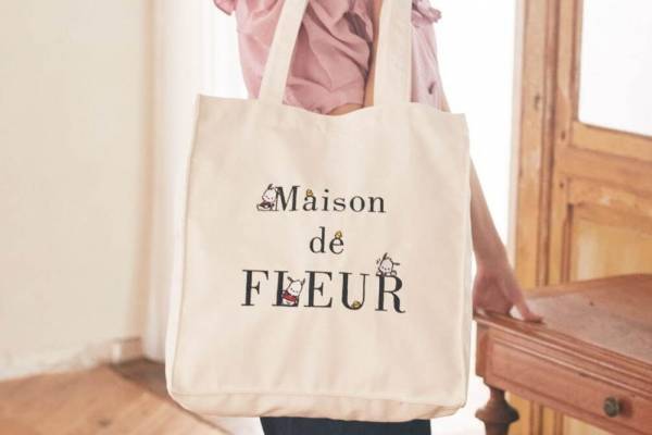 サンリオキャラクターがかくれんぼ！メゾン ド フルール“ポムポムプリンやポチャッコ”のトートバッグ