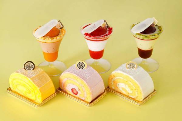 資生堂パーラー限定スイーツ、フルーツジュレ＆ムースの“パフェ”カップデザートやふわふわロールケーキ