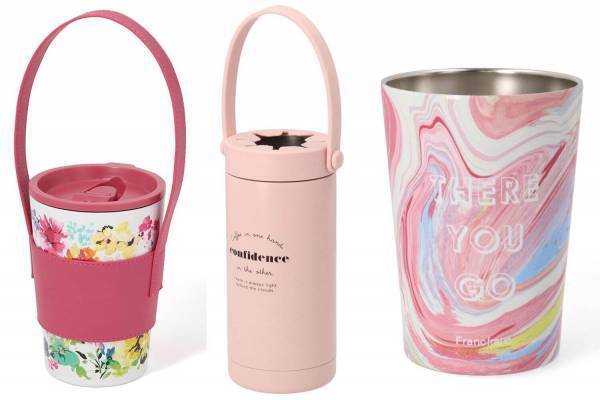 フランフラン「ルースト サーモタンブラー」腕かけハンドル付き、ペットボトルホルダーなど夏の新デザイン