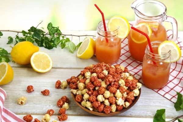 ギャレット ポップコーン限定レシピ「ピンクレモネード」2フレーバーをミックスした甘酸っぱい味わい