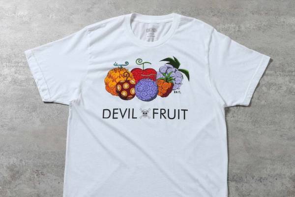 アニメ「ワンピース」“悪魔の実”を描いたTシャツ＆麦わらの一味フーディー、ベイトから