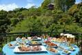 ホテル椿山荘東京「東京雲海ガーデン ビアテラス」緑豊かな庭園を望む開放的なビアガーデン