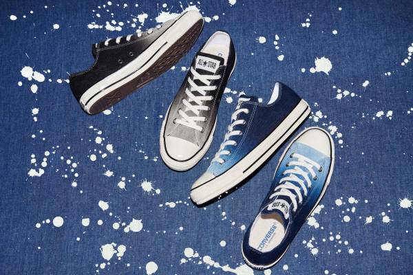 コンバースのスニーカー「オールスター」新作、“グラデーションカラー”のデニムアッパー仕様