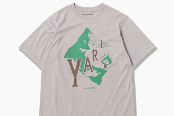 アンドワンダー “槍ヶ岳”Tシャツやフォトプリント入りネックウェア、槍ヶ岳山荘＆鈴木ともことコラボ